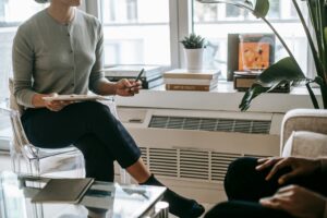 Comfortable naturopathic medicine consultation room